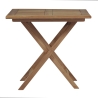 Tavolo pieghevole da esterno in legno teak 80x80cm Vulcano Offerta