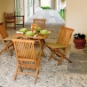 Tavolo pieghevole da esterno in legno teak 80x80cm Vulcano Vendita