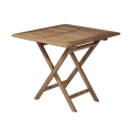 Tavolo pieghevole da esterno in legno teak 80x80cm Vulcano Promozione