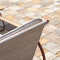 Set da esterno giardino moderno 2 poltrone divano e tavolino Tinos Scelta