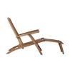Lettino sdraio reclinabile in legno teak per giardino Streamer Offerta
