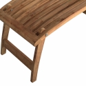 Lettino sdraio reclinabile in legno teak per giardino Streamer Sconti