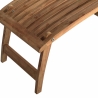 Lettino sdraio reclinabile in legno teak per giardino Streamer Sconti