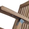 Lettino sdraio reclinabile in legno teak per giardino Streamer Catalogo