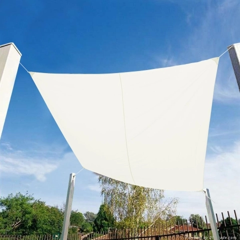Tenda a vela quadrata per esterni giardino 3x3m Solar Promozione