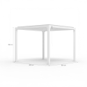 Pergola bioclimatica da giardino 3x3m manuale in alluminio Guadalupe 