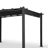 Gazebo da esterno giardino in alluminio rettangolare 3x4m Barbados Stock