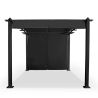 Gazebo da esterno giardino in alluminio rettangolare 3x4m Barbados Modello