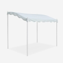 Gazebo 3x2 metri giardino acciaio ingresso bar hotel Pergola