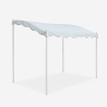Gazebo 3x2 metri giardino acciaio ingresso bar hotel Pergola