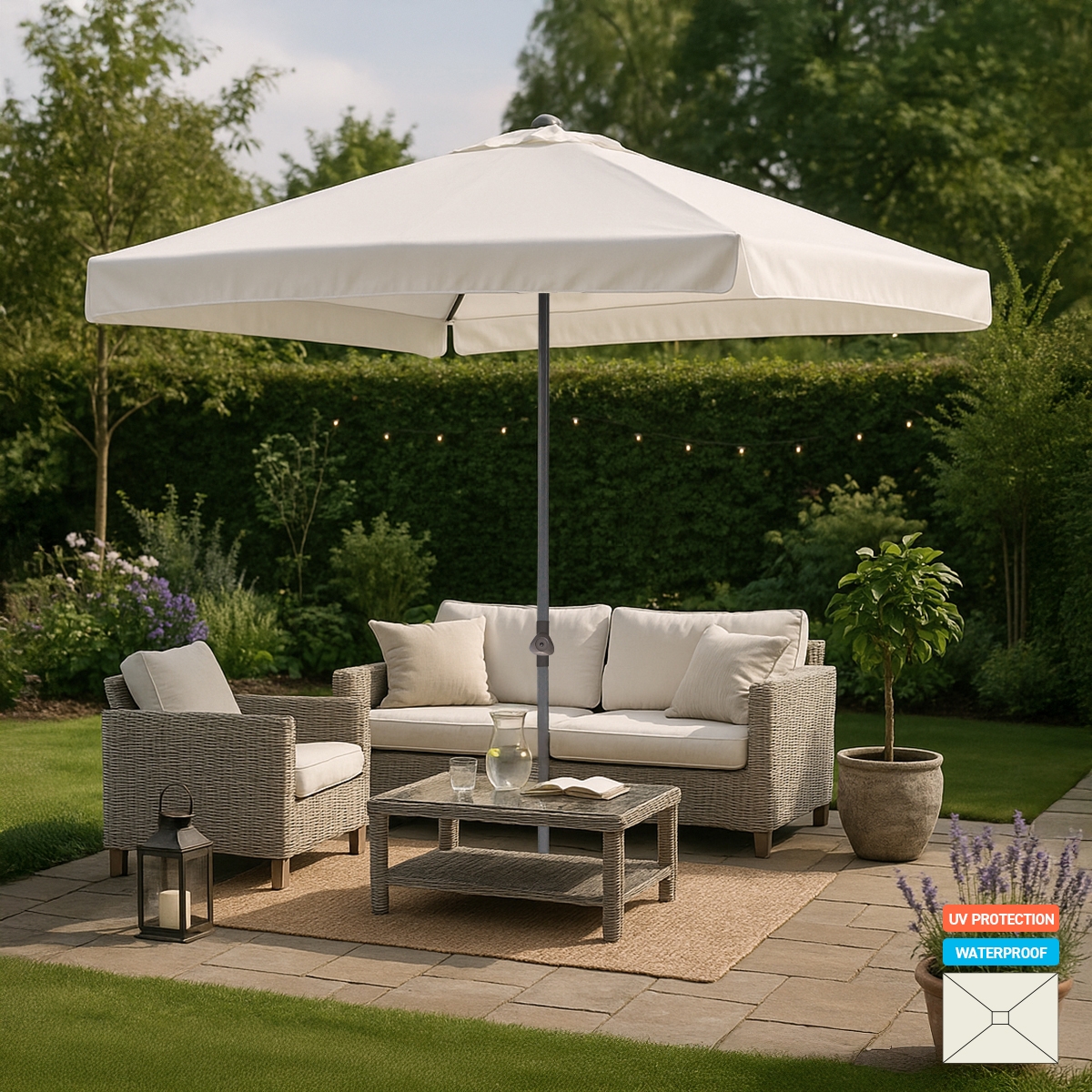 Ombrellone giardino 3x2 alluminio rettangolare palo centrale bar hotel Eden Promozione Ombrellone giardino 3x2 alluminio rettangolare palo centrale bar hotel Eden Promozione