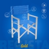 2 Sedie spiaggia mare pieghevole portatile alluminio textilene Regista Gold Modello