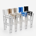 Sedia spiaggia mare pieghevole portatile alluminio textilene Regista Gold 