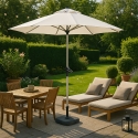 Ombrellone giardino bar 3 metri alluminio ottagonale palo centrale Eden Saldi