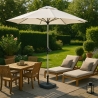 Ombrellone giardino bar 3 metri alluminio ottagonale palo centrale Eden Saldi