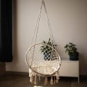 Amaca sospesa con cuscino in cotone Luxory Round Vendita