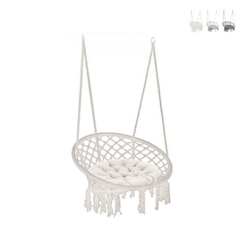 Amaca sospesa con cuscino in cotone Luxory Round Promozione