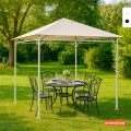 Gazebo 3x3 metri giardino acciaio antivento Style uv Promozione