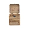Baule contenitore in legno 52x48x55cm Irving Saldi