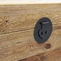 Baule contenitore in legno 52x48x55cm Irving Sconti