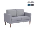 Divano 2 posti moderno in cotone 137x73x82cm Ramsey Promozione