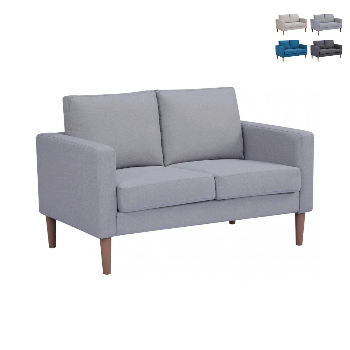 Divano 2 posti moderno in cotone 137x73x82cm Ramsey Promozione Divano 2 posti moderno in cotone 137x73x82cm Ramsey Promozione