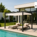Gazebo quadrato 3x3 metri giardino alluminio bar hotel ristorante Firenze Promozione