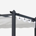 Gazebo quadrato 3x3 metri giardino alluminio bar hotel ristorante Firenze Catalogo