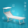 Lettino spiaggia mare prendisole professionale alluminio Italia