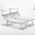 2 Lettini spiaggia mare prendisole professionali in alluminio Italia Catalogo