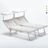 2 Lettini spiaggia mare prendisole professionali in alluminio Italia Catalogo