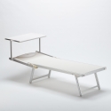 20 Lettini spiaggia mare prendisole in alluminio Italia stock 