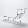20 Lettini spiaggia mare prendisole in alluminio Italia stock 