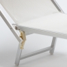 20 Lettini spiaggia mare prendisole in alluminio Italia stock 