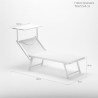 20 Lettini spiaggia mare prendisole in alluminio Italia stock 