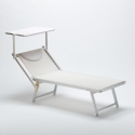 20 Lettini spiaggia mare prendisole in alluminio Italia stock 
