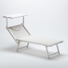 20 Lettini spiaggia mare prendisole in alluminio Italia stock 