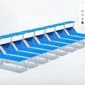 20 Lettini spiaggia mare prendisole in alluminio Italia stock Promozione