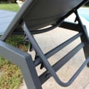 Lettino da giardino con ruote in alluminio Formentera Misure
