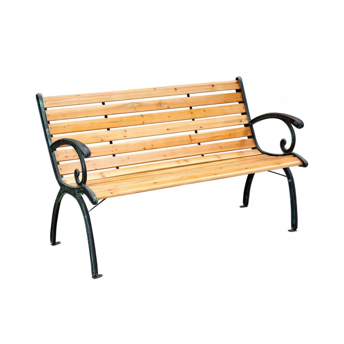 Panca in legno e ghisa da giardino 2 posti Real