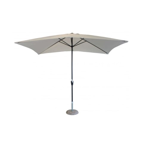 Ombrellone da giardino 2x3m in poliestere bianco Poly Promozione