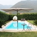 Ombrellone da giardino 2x3m in poliestere bianco Poly Vendita