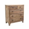 Cassettiera in legno naturale per camera da letto 5 cassetti Farley Promozione