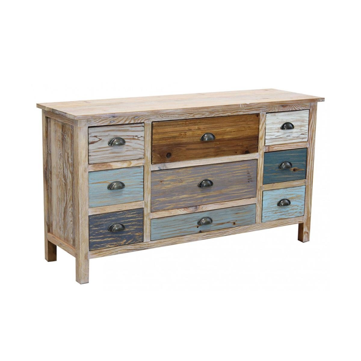 Mobile cassettiera in legno shabby chic Denny