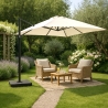 Ombrellone giardino 3x3 braccio alluminio quadrato bar hotel Vienna Saldi