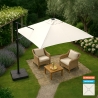Ombrellone giardino 2.5 metri quadrato braccio alluminio bar hotel Paradise Caratteristiche