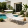 Lettino spiaggia mare in alluminio Grande Italia XL professionale 