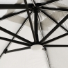 Ombrellone giardino anti uv con Luce Solare Led quadrato 3x3m braccio alluminio Paradise Scelta