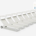 Stock 20 Lettini Mare Spiaggia Prendisole Con Ruote Piscina Alabama Promozione