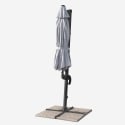 Ombrellone giardino 3x3 braccio alluminio quadrato Paradise